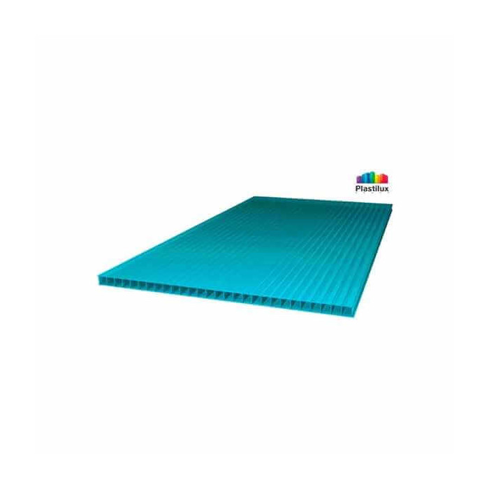 Сотовый поликарбонат 10 мм ULTRAMARIN бирюза 2100х12000 мм
